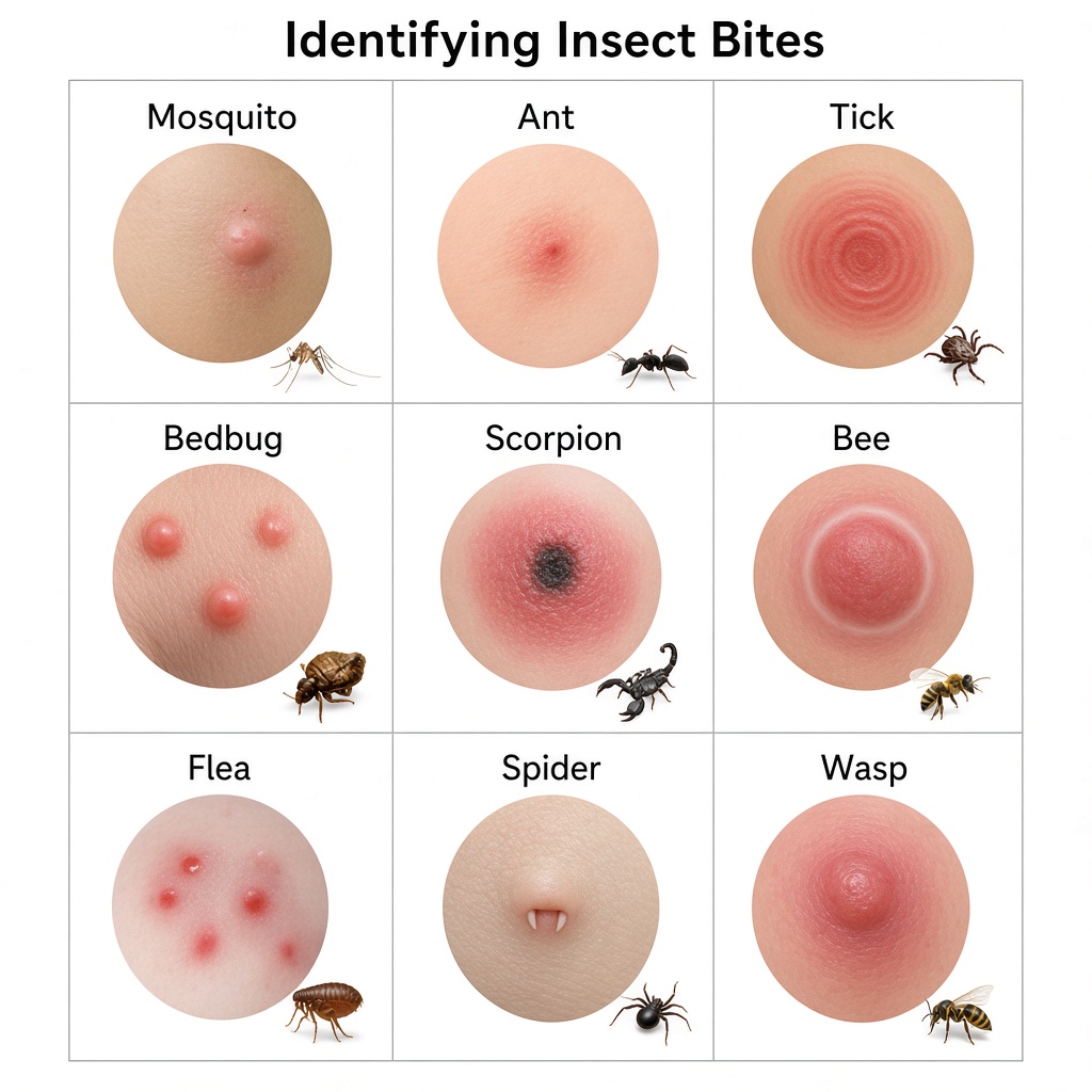 identifying insect bites pictures
